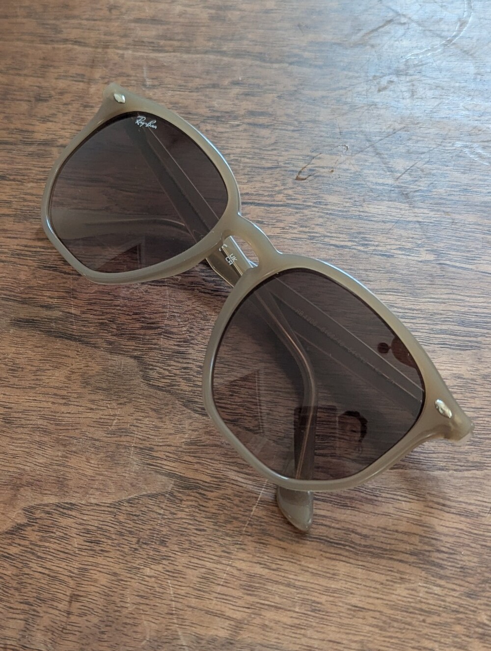 Ray-Ban Hexagonal Sunglasses Beige Frame - Picture 3 of 6